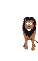 Gif animé lion étonné